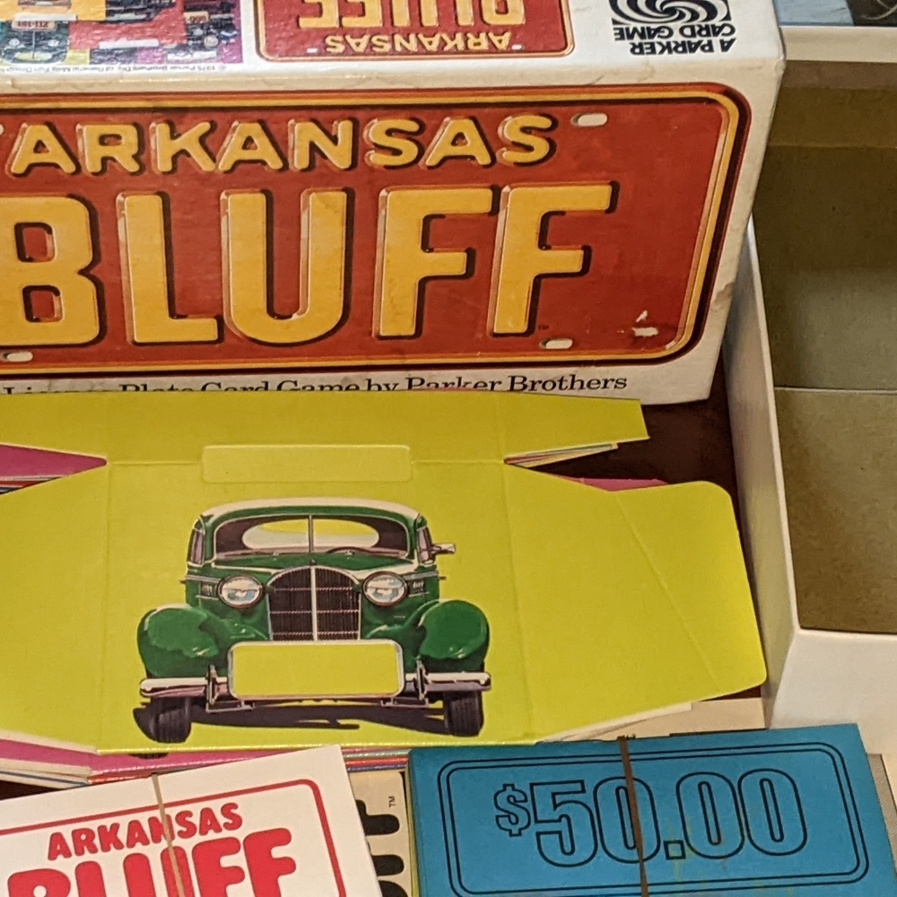 1970s "Arkansas Bluff" Parker Brothers game